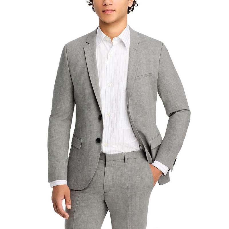 Hugo Boss Mens Extra Slim fit Suit Jacket Blazer 40 R Light Grey