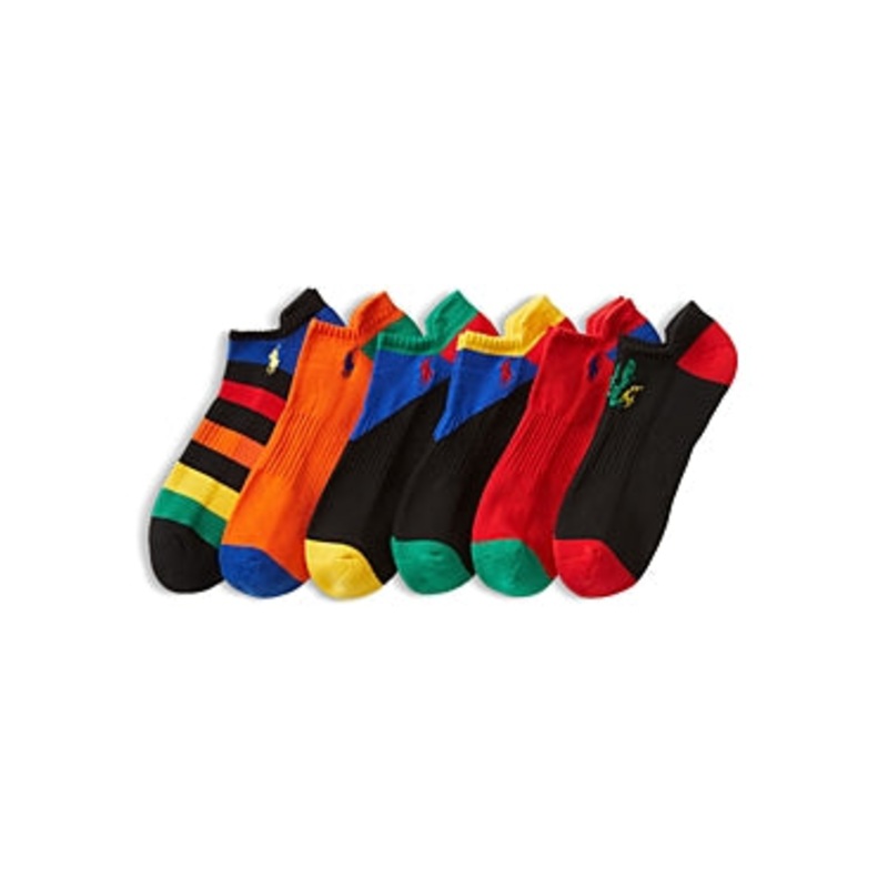 Polo Ralph Lauren Mens 6 Pack Socks One Size Multicolor