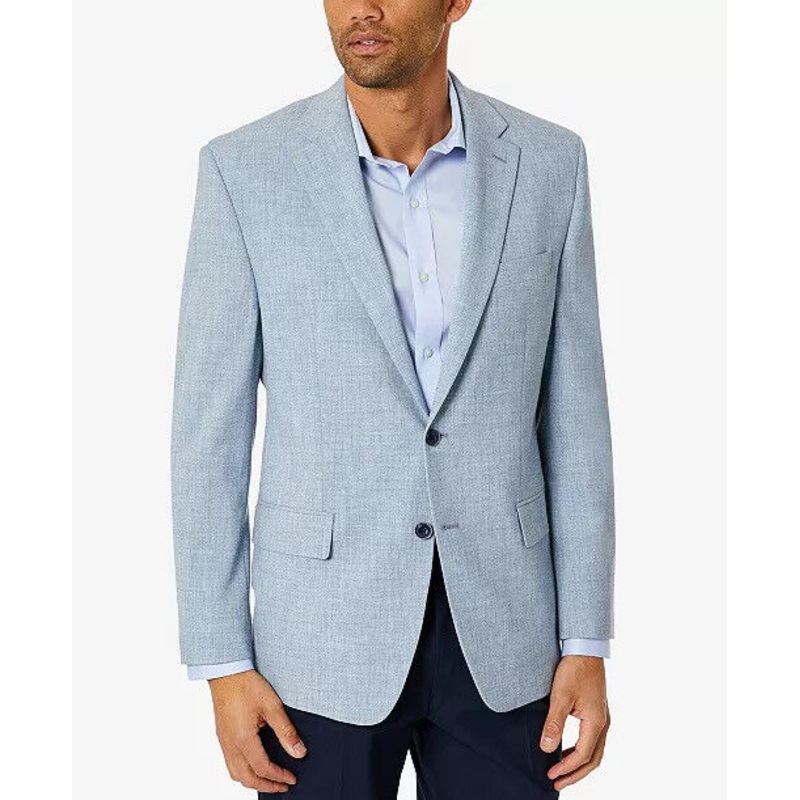 CLUB ROOM Men's Classic-Fit Solid Sport Coat 42R Light Blue