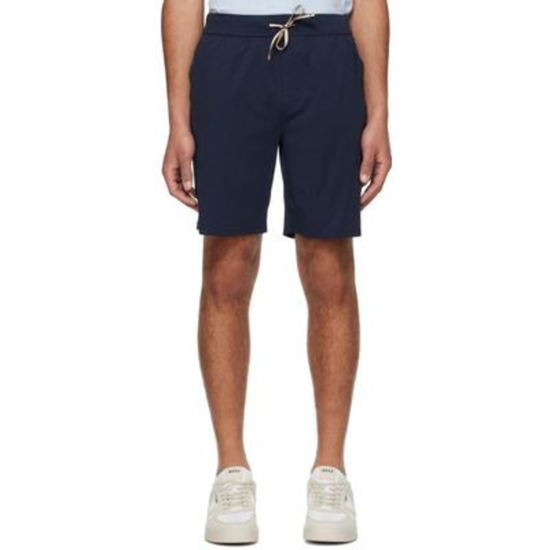Hugo Boss Mens Regular fit Casual Shorts Large Blue Solid