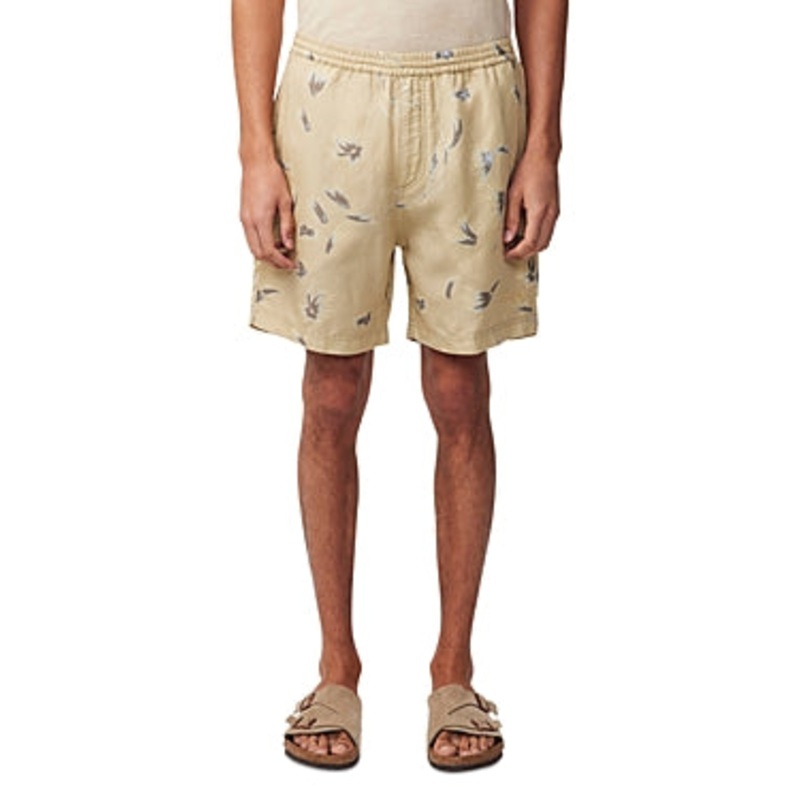 Nn07 Mens Warren Pull On Drawstring Shorts Size XL Yellow Floral