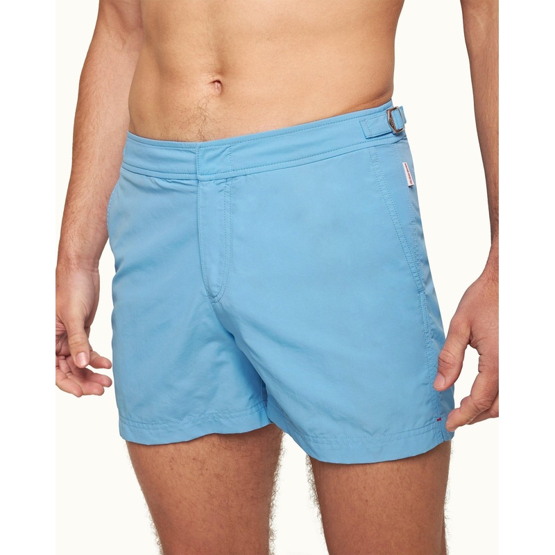 Orlebar Brown Mens Setter Riviera Shorter-Length Swim Shorts Size 30 Light Blue