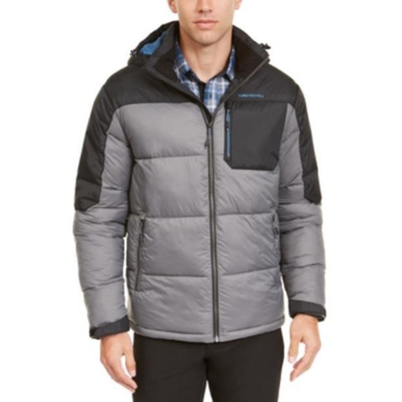 Hawke & Co. Outfitter Men's Puffer Jacket XS Extra Small Grey / Black