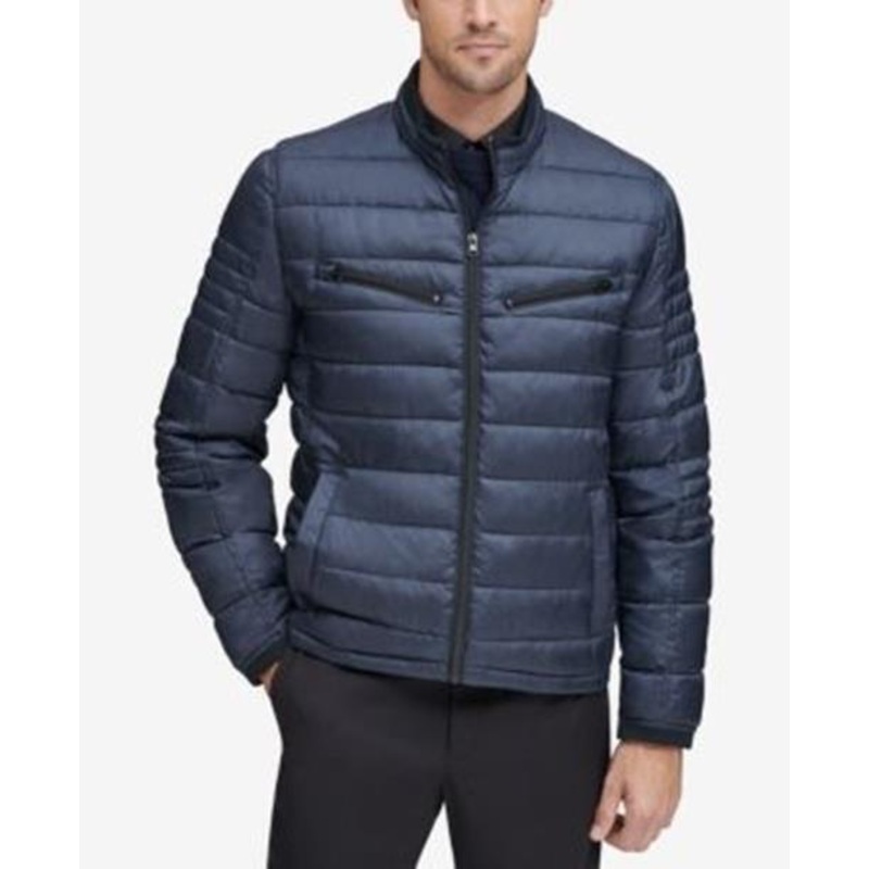 Marc New York Men's Grymes Packable Racer Jacket Small Blue