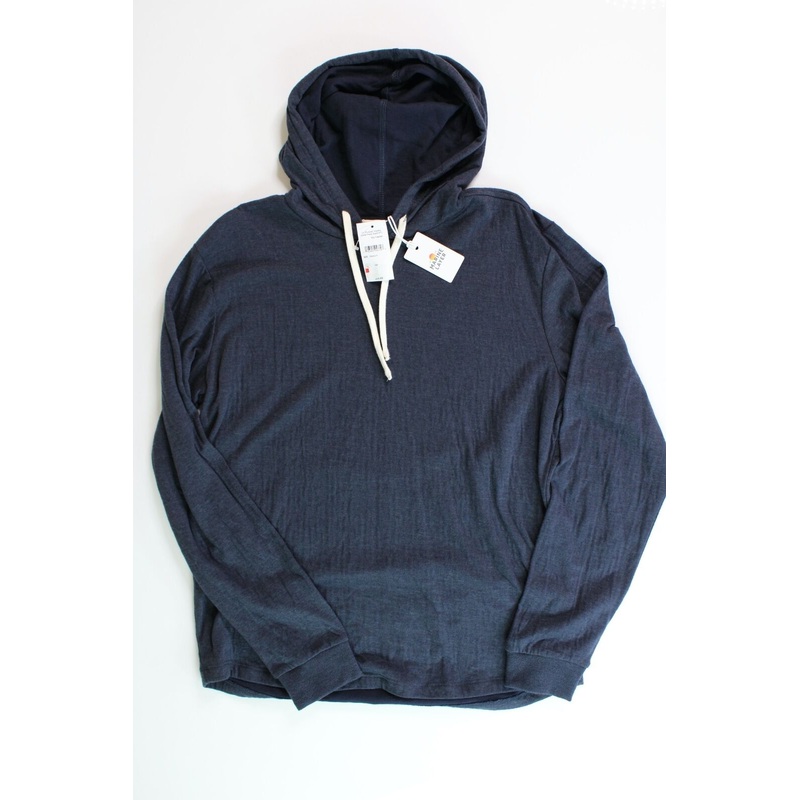 Marine Layer Mens Pullover Hoodie Sweatshirt Medium Navy Blue