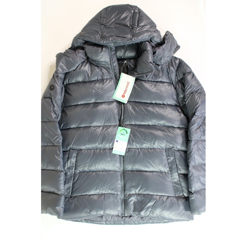 Marmot Men's Stockholm Ii Down Puffer Jacket 2XL XXL Steel Onyx Grey