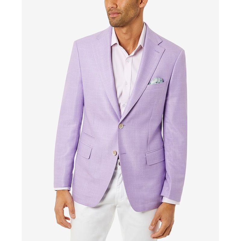 TALLIA Men's Slim-Fit Lavender Blazer Sport Coat 38S Purple