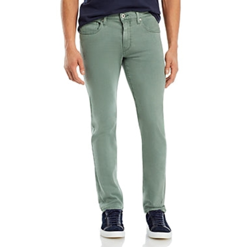 Paige Mens Slim fit Denim Jeans 30 / 33 Green Solid