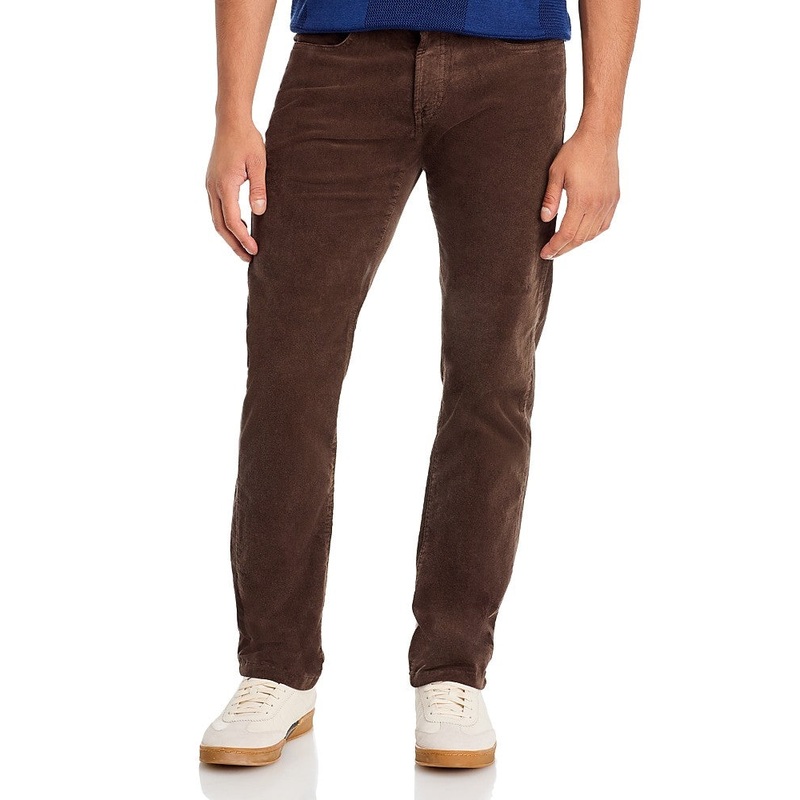 The Men's Store At Private Label Mens Tailored fit Corduroy Jeans 33 / 32 Brown