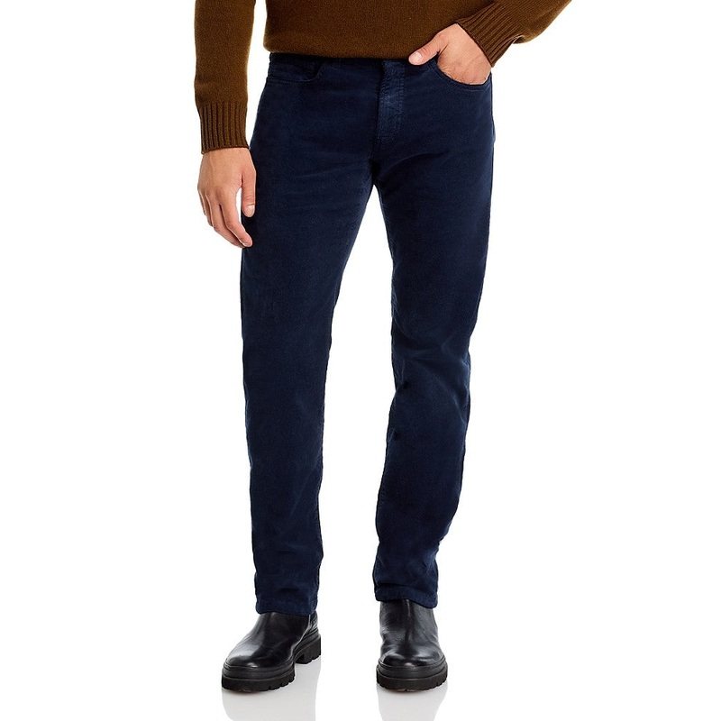 The Men's Store At Private Label Mens Tailored fit Corduroy Jeans 36 / 32 Blue