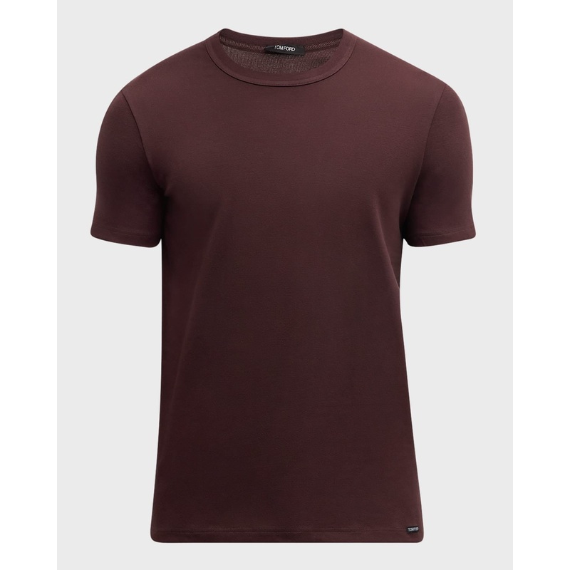 Tom Ford Mens Regular fit Crewneck T-Shirt Shirt Medium Red