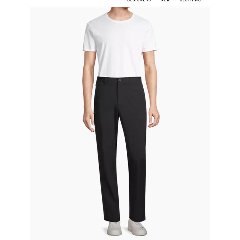 Vince Men's Dobby Chino Pants Black 36 x 32