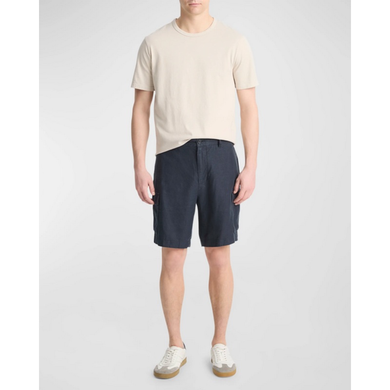 Vince Men's Hemp Cargo Shorts Size 38 Navy Blue