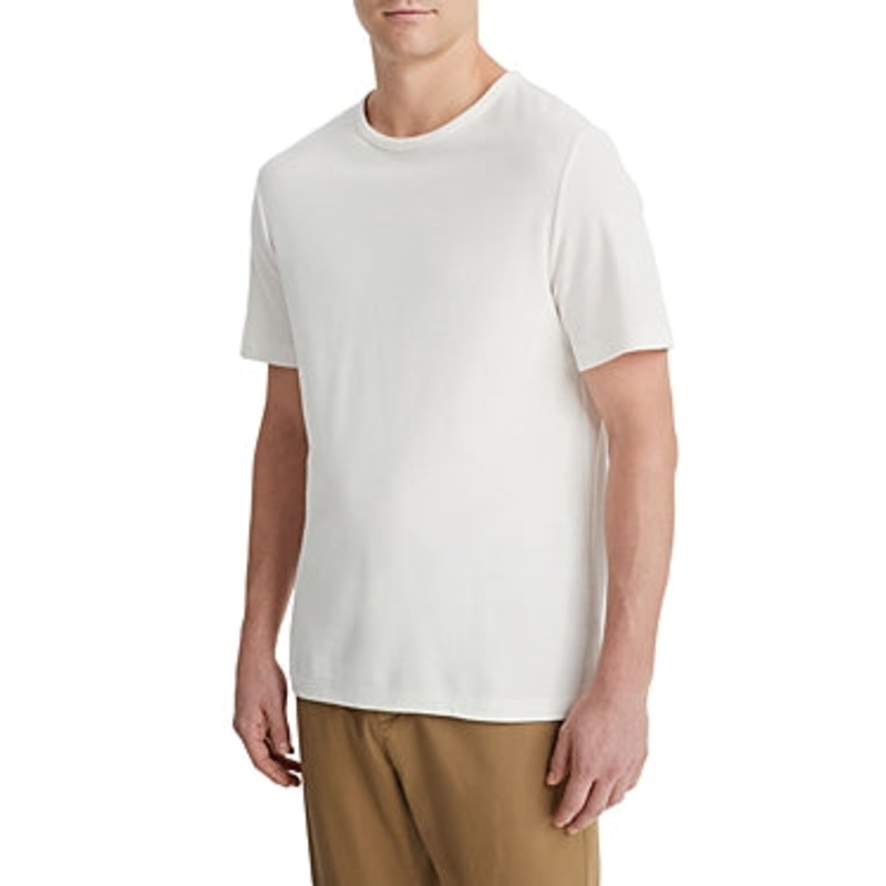 Vince Mens Regular fit Short Sleeve T-Shirt Shirt XL White Solid
