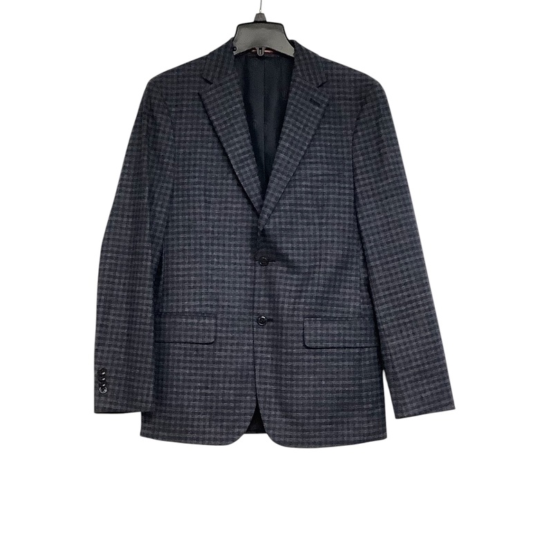 Tommy Hilfiger Mens Modern Fit Sport Coat Blazer 38R Blue Grey Plaid