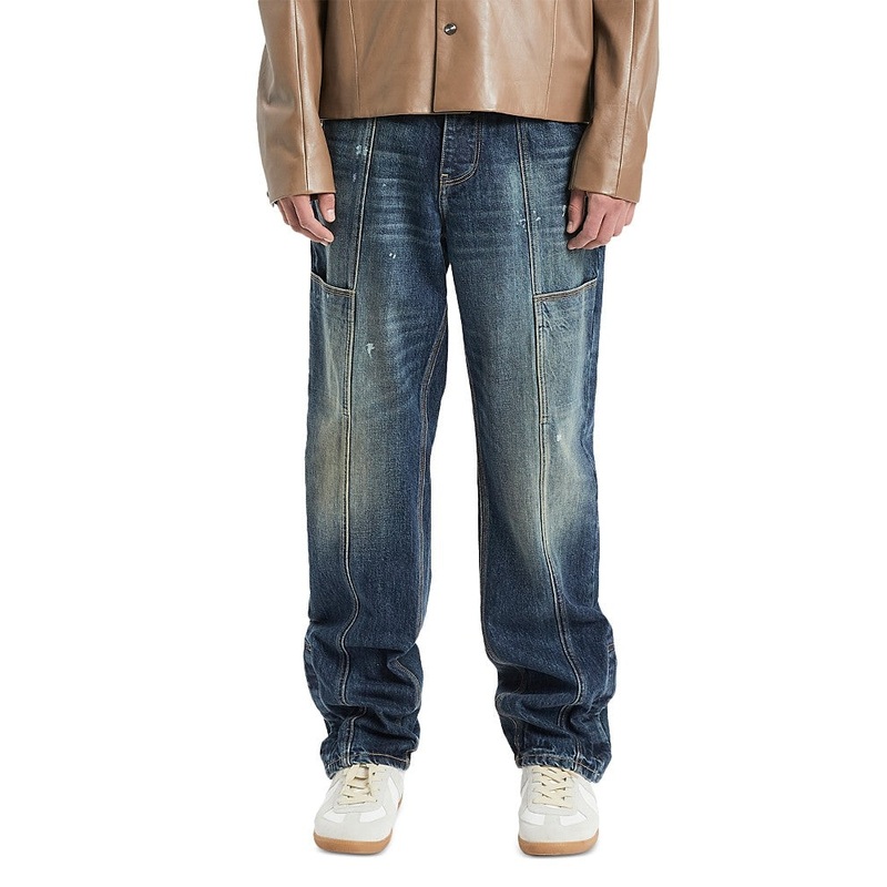 Vayder Mens Straight fit Carpenter Denim Jeans 34 / 32 Savoy Blue