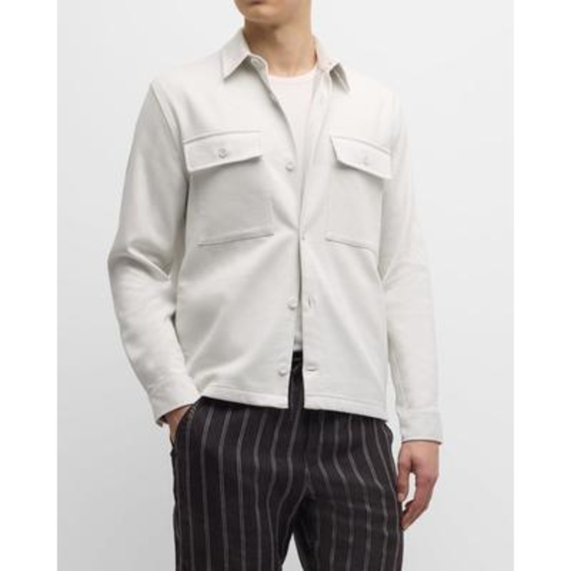 Vince Mens Regular Fit Long Sleeve Button Up Work Shirt XXL White Solid