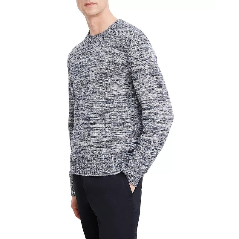 Vince Mens Regular fit Long Sleeve Crewneck Sweater Large Crew Neck Blue