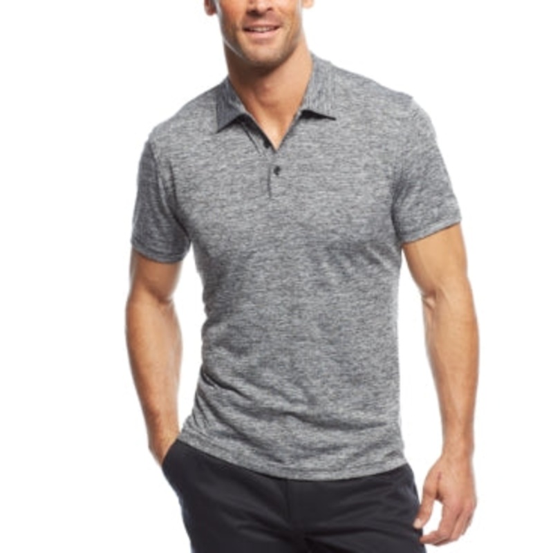 Alfani Mens Classic fit Short Sleeve Polo Shirt XXL Black