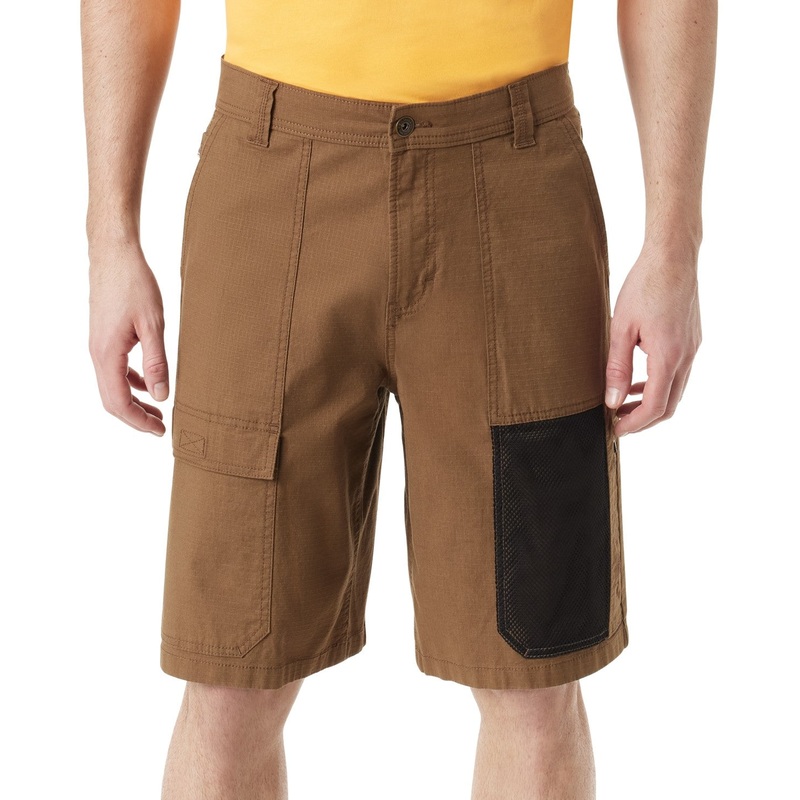 Bass Outdoor Mens Regular fit Cargo Shorts 32 / 11 Brown Solid