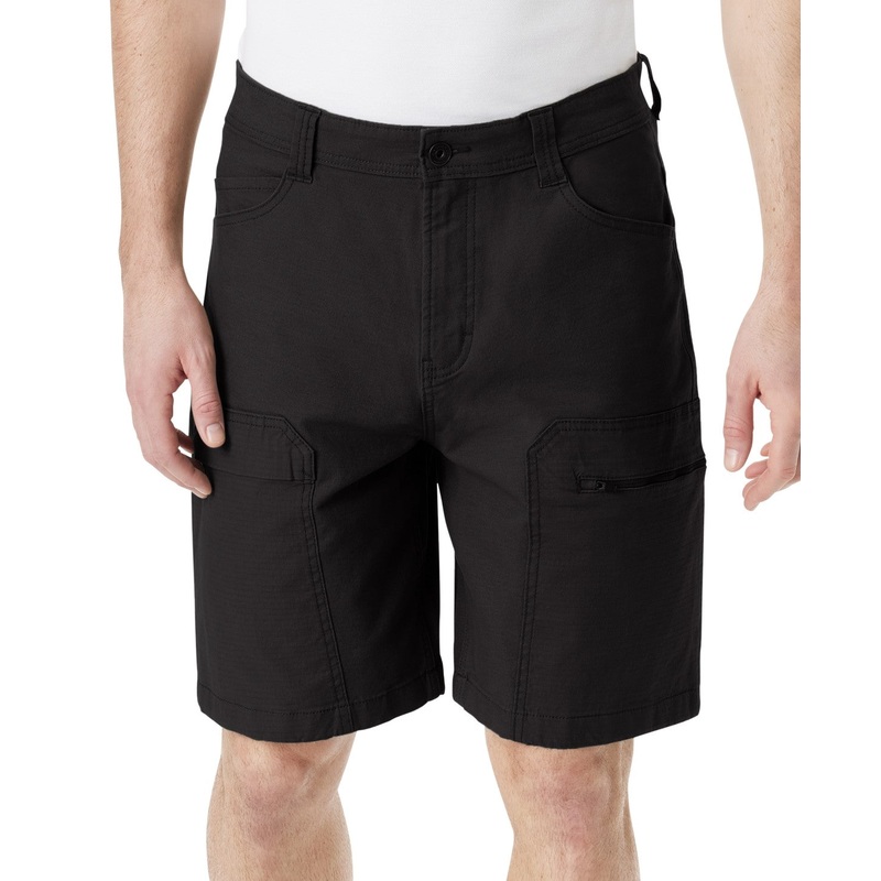 Bass Outdoor Mens Regular fit Cargo Shorts 34 / 9 Black Solid