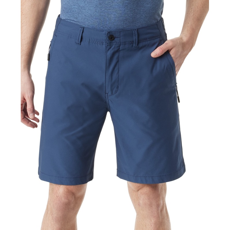Bass Outdoor Mens Regular fit Casual Traveler Tech Shorts 36 / 8 Blue Solid