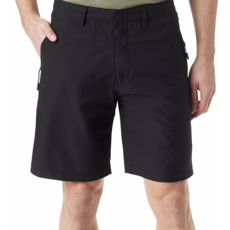 Bass Outdoor Mens Regular fit Casual Traveler Tech Shorts 42 / 8 Black Solid