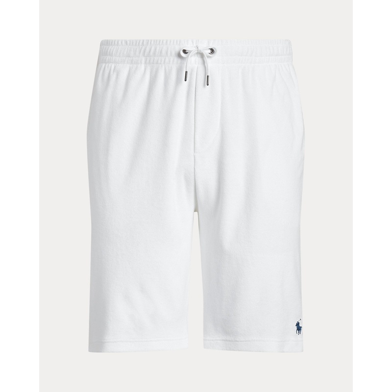 Polo Ralph Lauren Men's Big & Tall Terry Drawstring Shorts 4LT 4XL Tall White