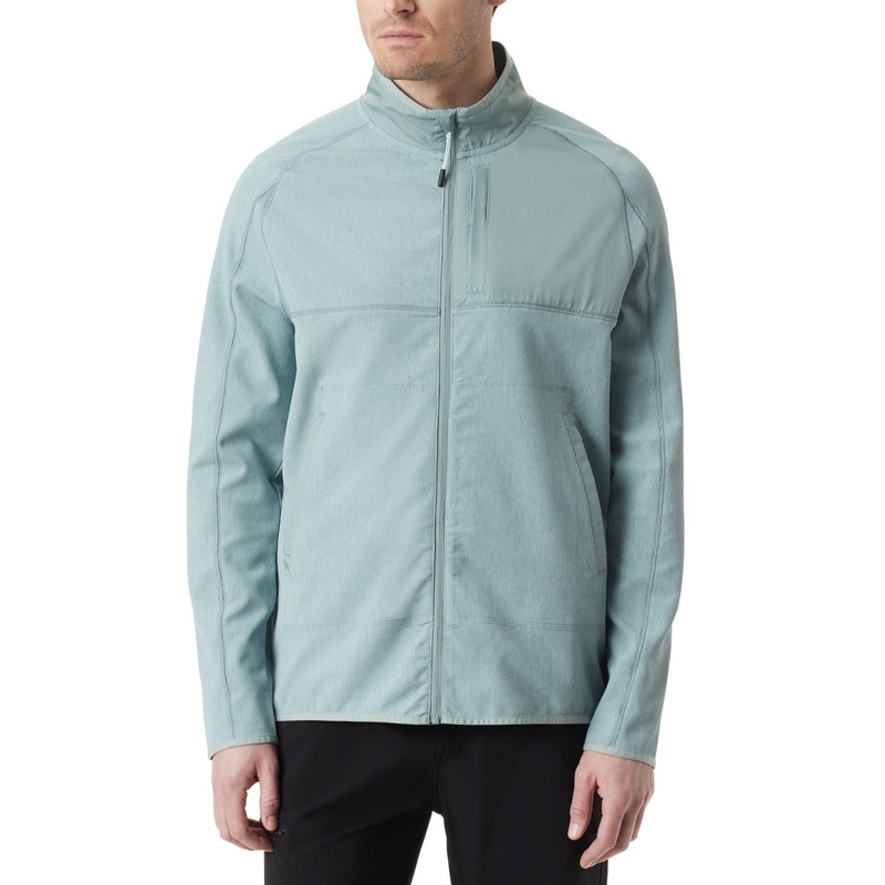 Bass Outdoor Mens Regular fit Trail Jacket Coat Small Blue Solid