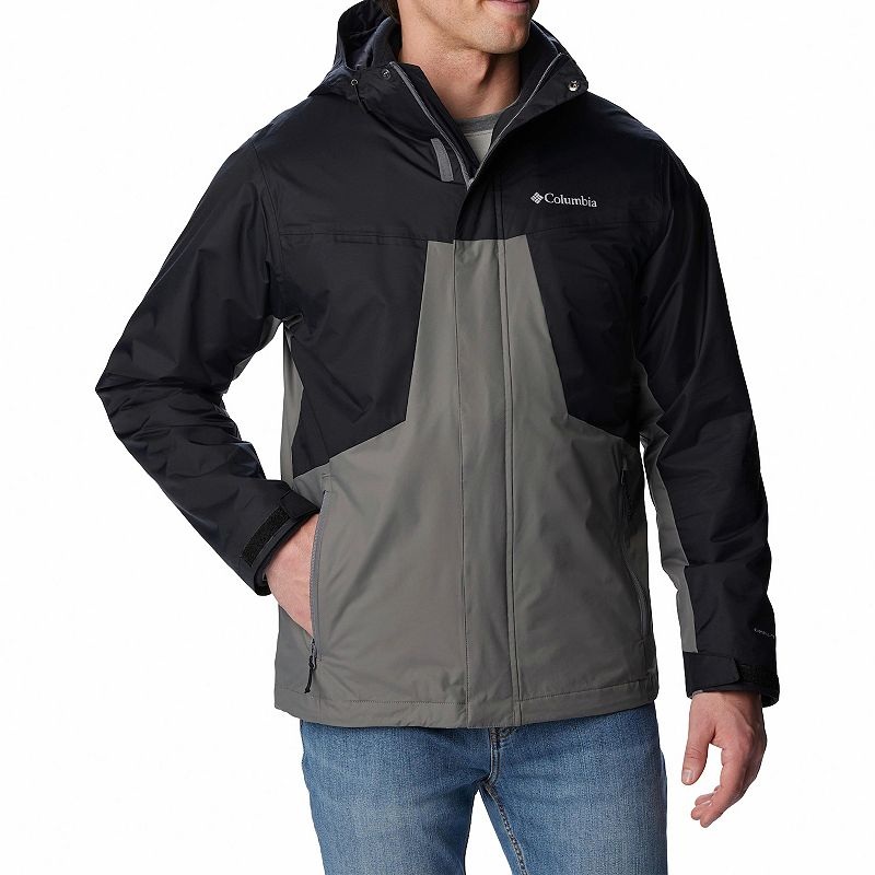 Columbia Mens Regular fit 3-1 Jacket Coat XXL Grey Black