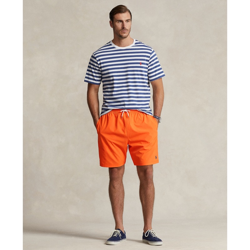 Polo Ralph Lauren Mens Regular fit Trunks Swimwear 2LT Orange Lined