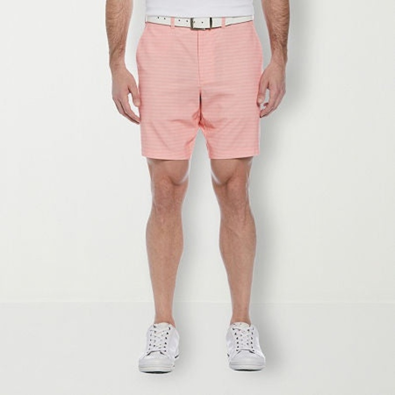 Pga Tour Mens Regular fit Golf Shorts 44 R Pink Plaid