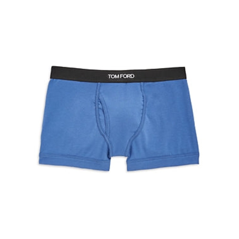 Tom Ford Mens Classic fit Boxer Briefs Underwear XL Blue Solid