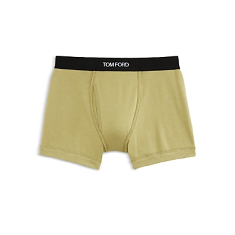 Tom Ford Mens Classic fit Boxer Briefs Underwear XL Green Solid