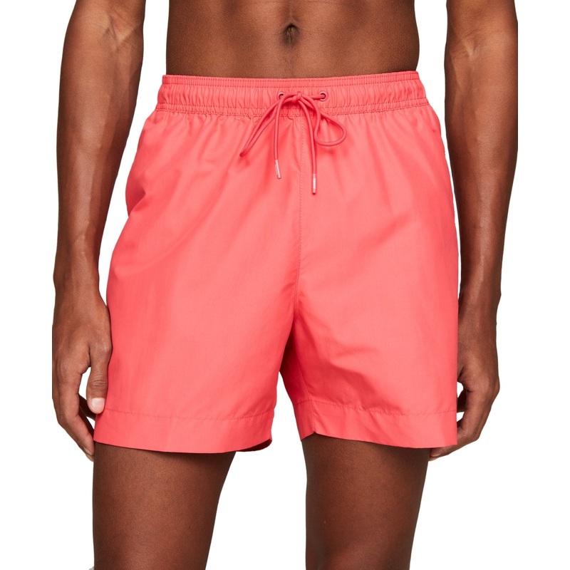 Tommy Hilfiger Mens Regular fit Trunks Swimwear Small 7 Inseam Pink Solid