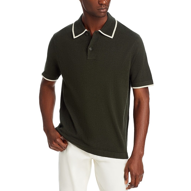 Nn07 Mens Regular fit Short Sleeve Polo Sweater XXL Green Solid