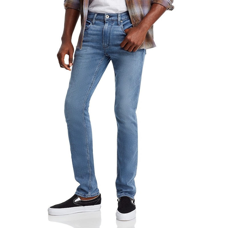 Paige Mens Lennox Slim Fit Denim Jeans Timlin Blue 38 / 33