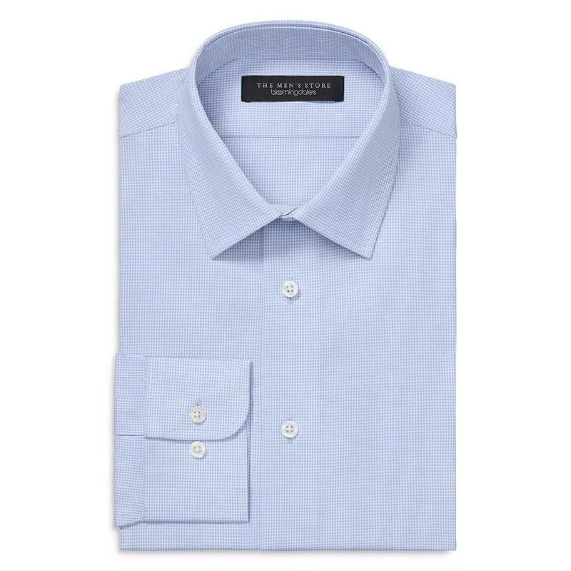 The Men's Store Regular fit Button-Up Shirt Medium Blue
