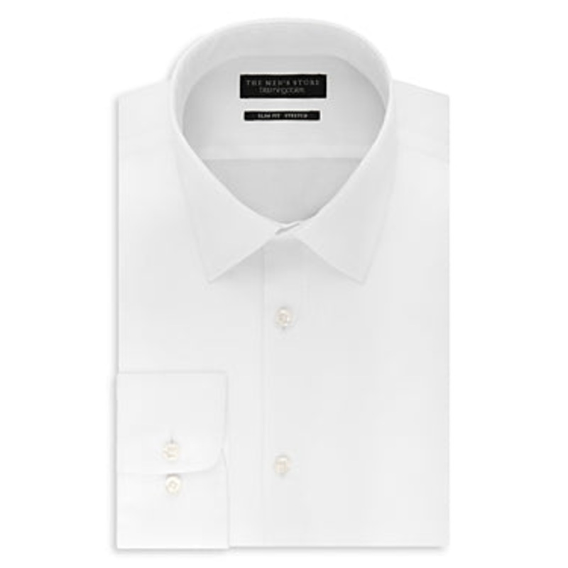 The Men's Store Slim fit Button-Up Shirt Medium White