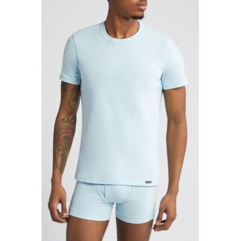 Tom Ford Cotton Blend Crewneck Tee Small Blue