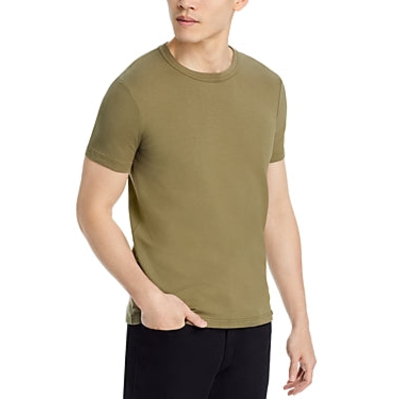 Tom Ford Mens Regular fit T-Shirt Shirt Small Sage Green Solid