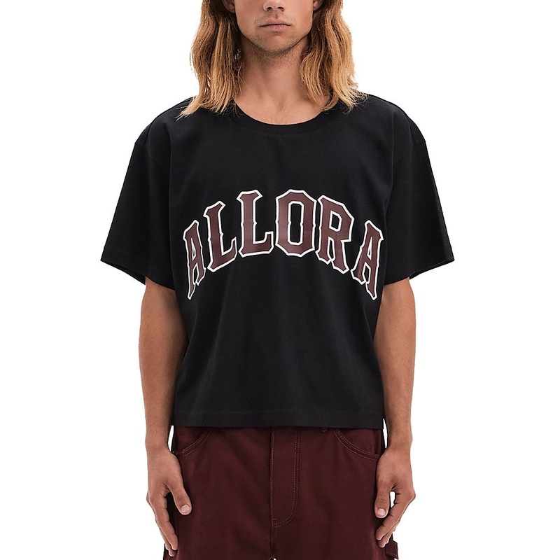 Vayder Mens Regular fit Allora Graphic T-Shirt Shirt Large Black Solid