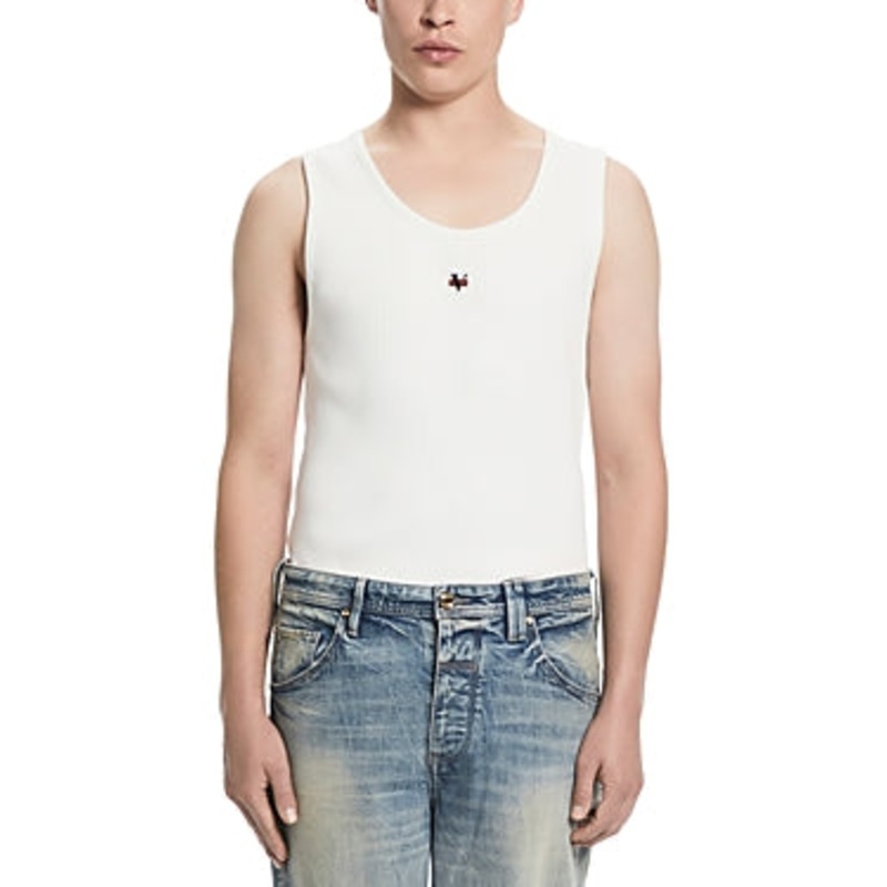 Vayder Mens Regular fit Sleeveless Tank Top Shirt XL White Solid