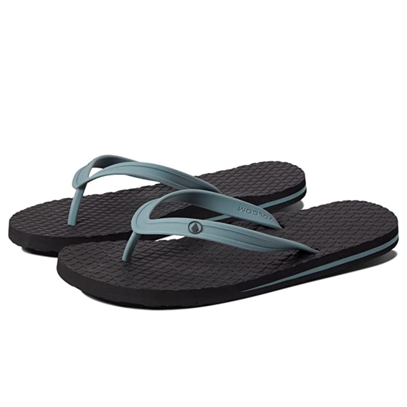 Volcom Mens Concourse Flip Flops Blue Combo 14 D Medium NEW WITHOUT TAGS