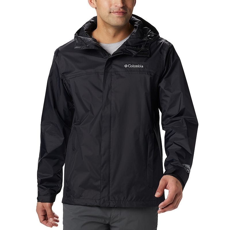 Columbia Mens Regular fit Casual Omni-Tech Jacket Coat Large Black  Waterproof