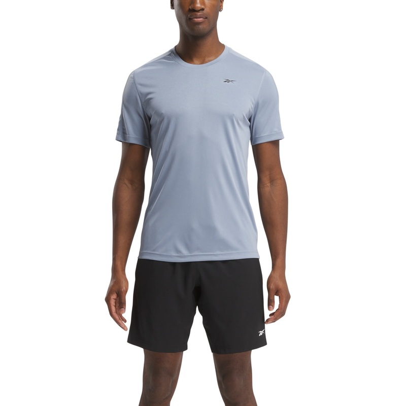 Reebok Mens Regular fit Short Sleeve T-Shirt Shirt Large Light Blue