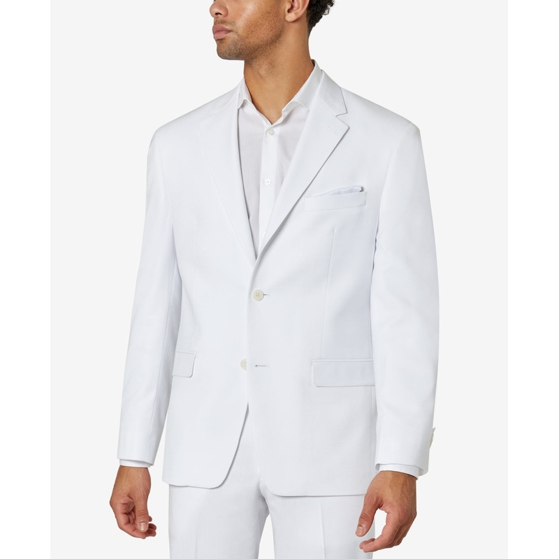 Sean John Mens Classic fit Suit Jacket Blazer 42 R White Solid
