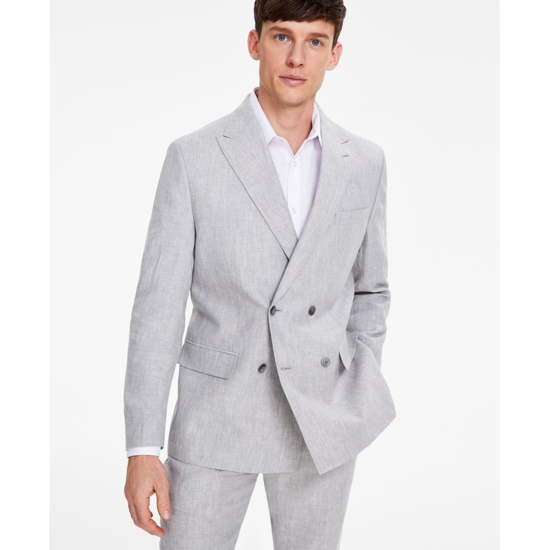 Tommy Hilfiger Mens Modern fit Suit Jacket Blazer 42 L Grey