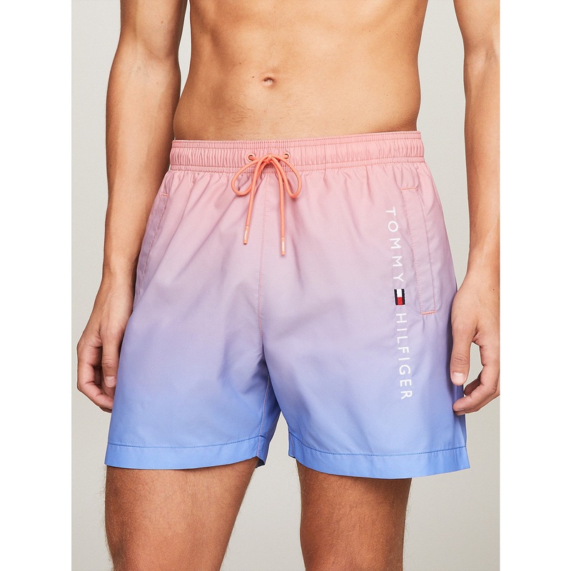 Tommy Hilfiger Mens Regular fit Trunks Swimwear Large 5 Inseam Purple