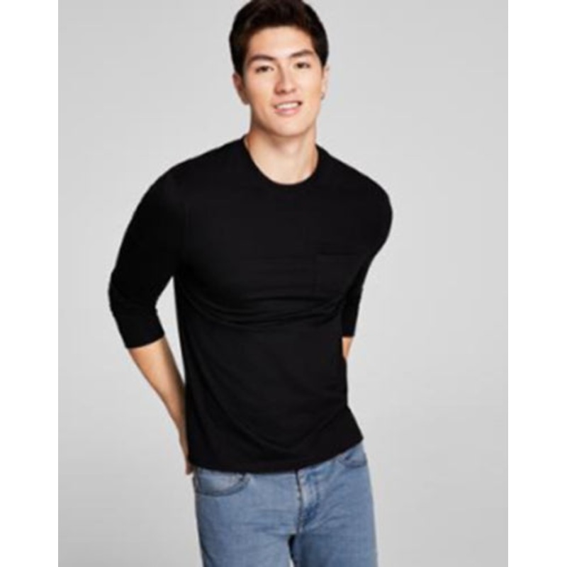 And Now This Men's Pocket Long-Sleeve T-Shirt Jet Black XL